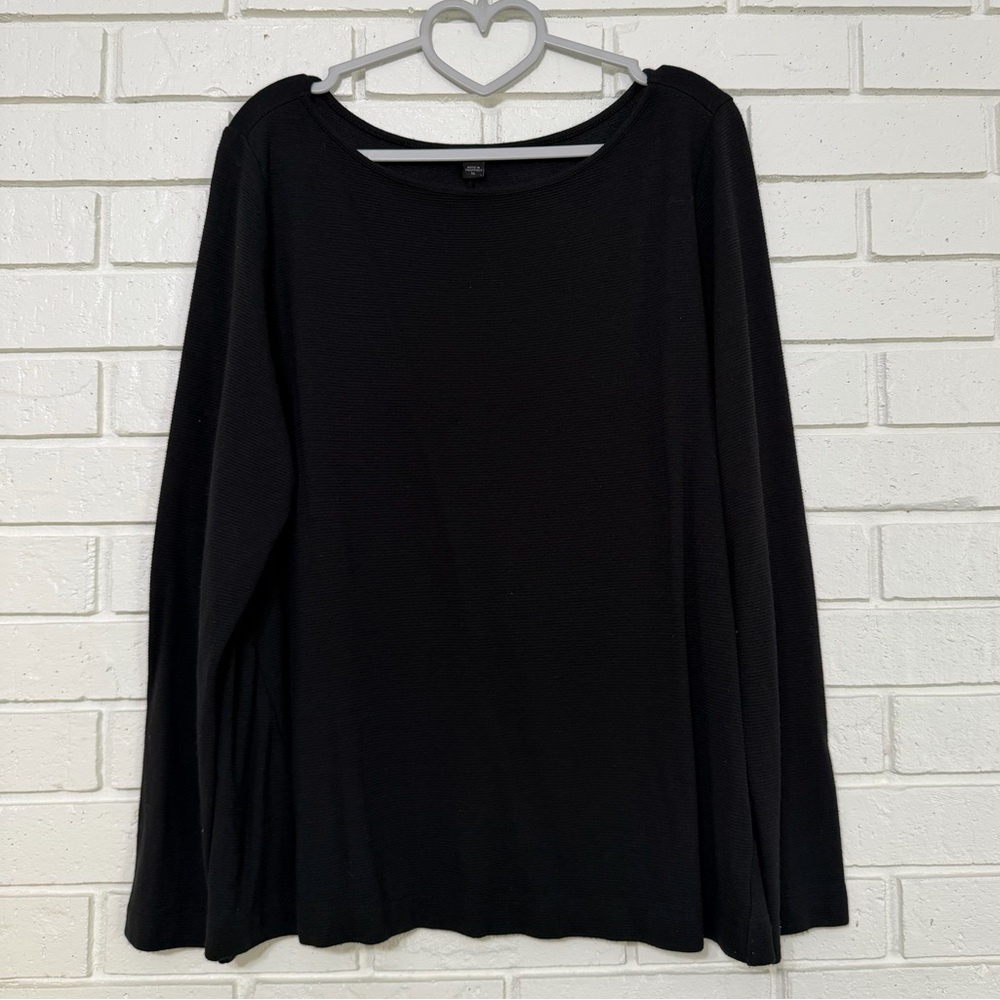 J. Jill Wearever Collection Black Long Sleeve Top – XL